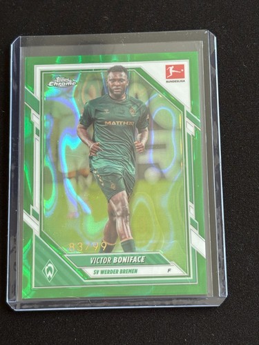 Victor Boniface 2025 Topps Chrome Green Lava /99
