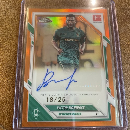 Victor Boniface 2026 Topps Chrome Orange /25