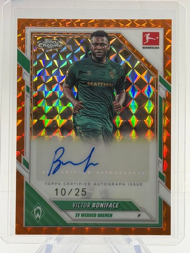 Victor Boniface 2025 Topps Chrome Orange /25