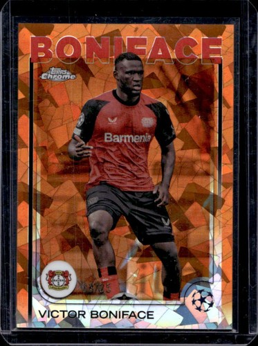 Victor Boniface 2024 Topps Chrome Sapphire Orange Refractor /25