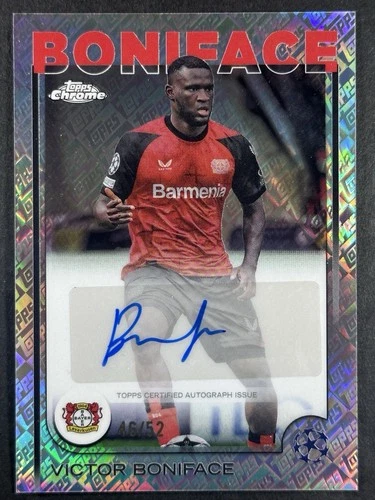 Victor Boniface 2024 Topps Chrome Toppsfractor /52