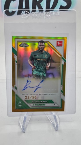Victor Boniface 2025 Topps Chrome True Gold /50