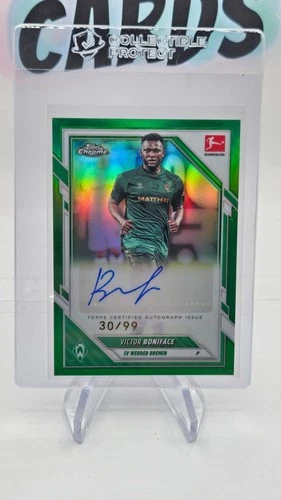 Victor Boniface 2025 Topps Chrome True Green /99