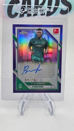 Victor Boniface 2025 Topps Chrome True Purple /75