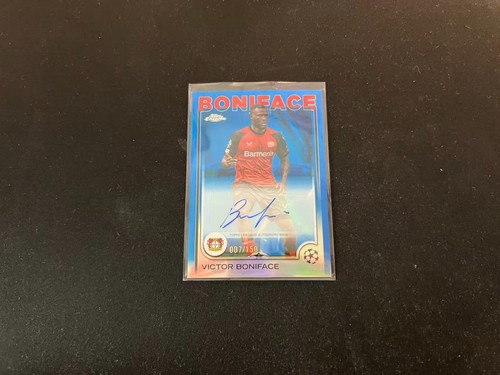 Victor Boniface 2024 Topps Chrome UEFA Blue /150