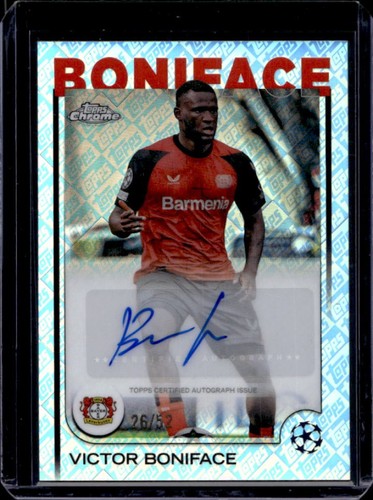 Victor Boniface 2024 Topps Chrome UEFA Refractor /52