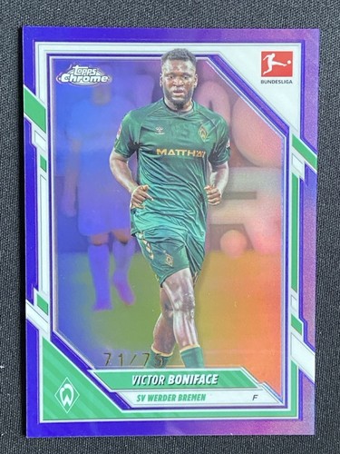 Victor Boniface 2026 Topps Chrome Viola /75