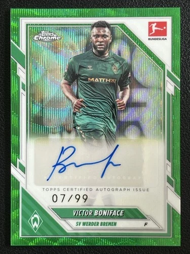 Victor Boniface 2026 Topps Cromo Bundesliga Onda Verde /99