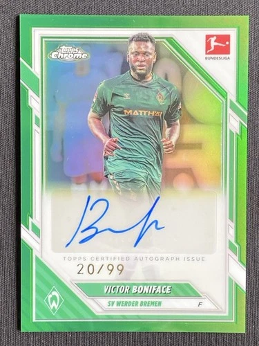 Victor Boniface 2025 Topps Cromo Bundesliga Verde Refractor /99