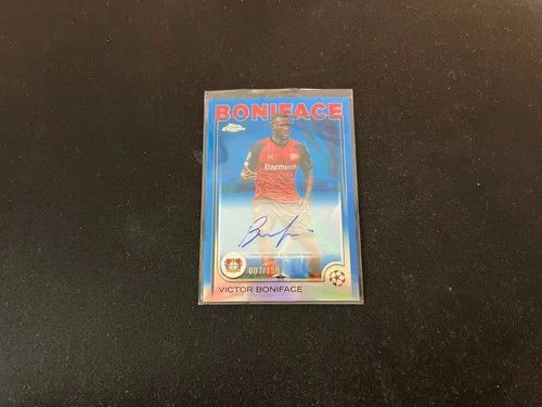 Victor Boniface 2024 Topps Cromo UEFA Fútbol Azul /150