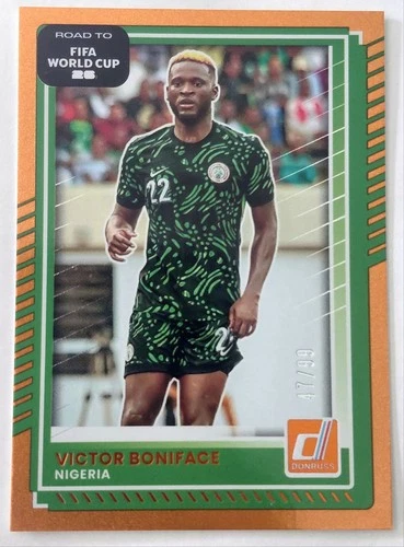 Victor Boniface 2026 Panini Donruss Road To World Cup Orange /99