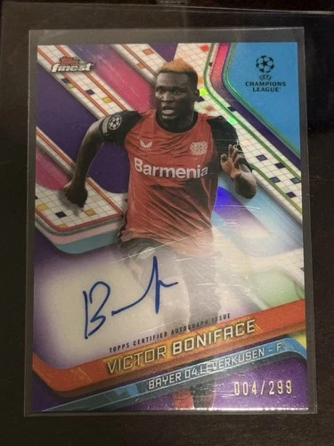 Victor Boniface 2024 Topps Finest /299