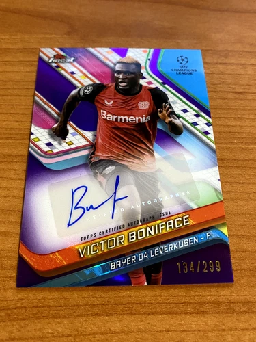 Victor Boniface 2024 Topps Finest Purple /299