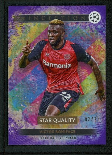 Victor Boniface 2025 Topps Inception /25