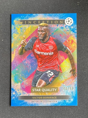 Victor Boniface 2024 Topps Inception Blue /49