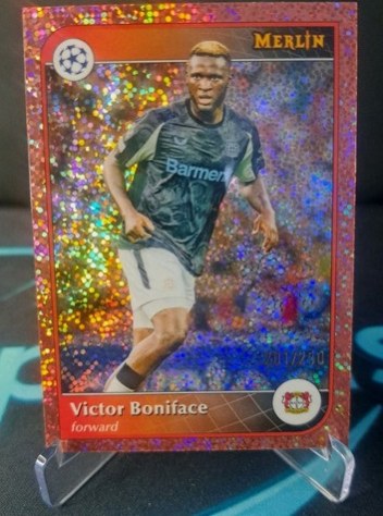 Victor Boniface 2025 Topps Merlin Chrome 201/250