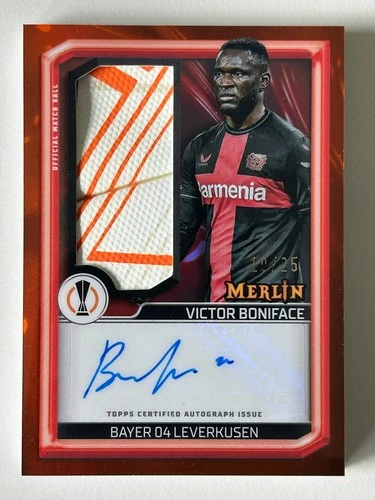 Victor Boniface 2023 Topps Merlin Chrome /25