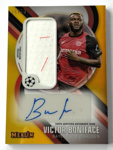 Victor Boniface 2024 Topps Merlin Chrome /50