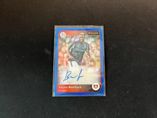 Victor Boniface 2024 Topps Merlin Chrome Blue /150