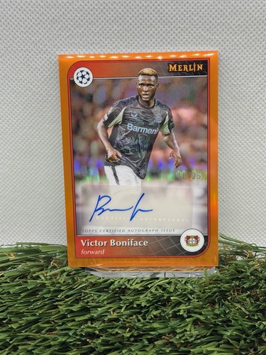 Victor Boniface 2024 Topps Merlin Chrome Orange /25