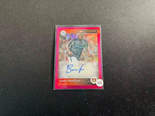 Victor Boniface 2024 Topps Merlin Chrome Pink /125