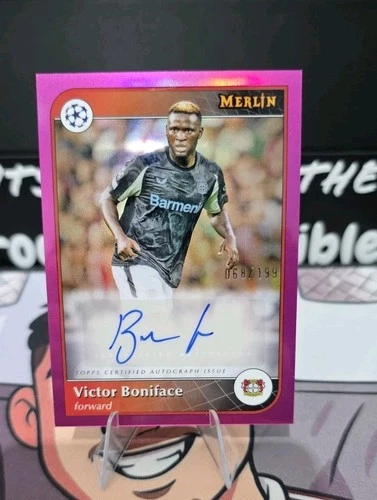 Victor Boniface 2024 Topps Merlin Chrome Pink /199