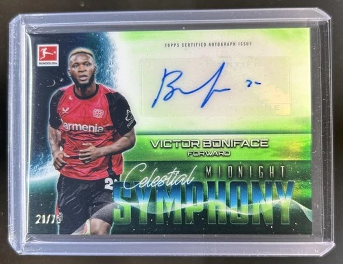 Victor Boniface 2024 Topps Midnight Bundesliga Dusk /75