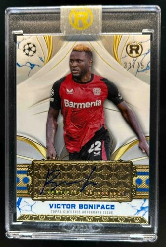 Victor Boniface 2024 Topps Reverence UEFA Blue /75