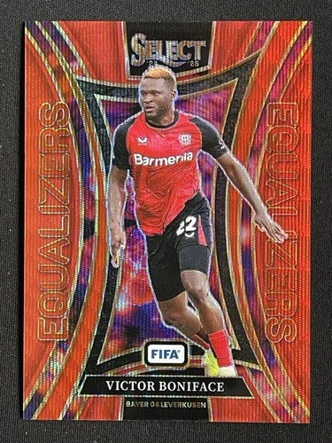 Victor Boniface 2024 Panini Select Red Wave /49