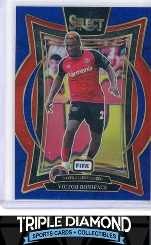 Victor Boniface 2024 Panini Select Terrace Blue Prizm