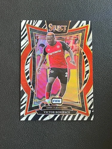 Victor Boniface 2024 Panini Select Zebra Prizm #29
