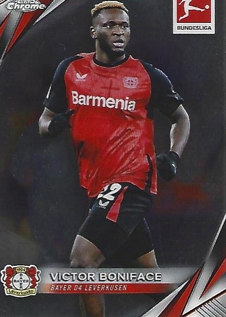 Victor Boniface 2024 Topps Chrome Bundesliga