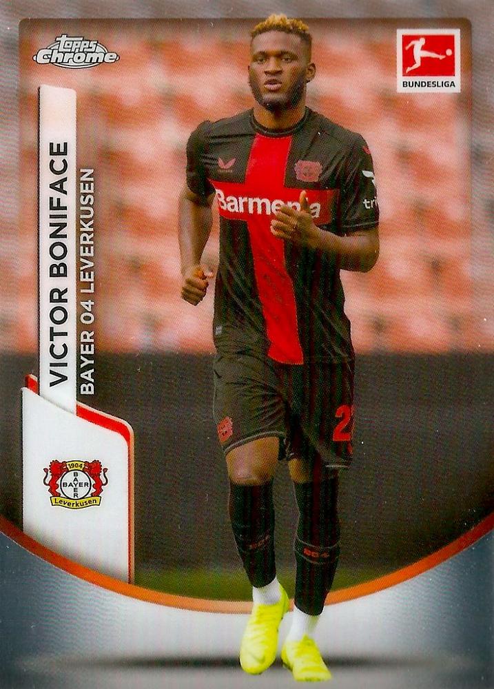 Victor Boniface 2023 Topps Chrome Bundesliga