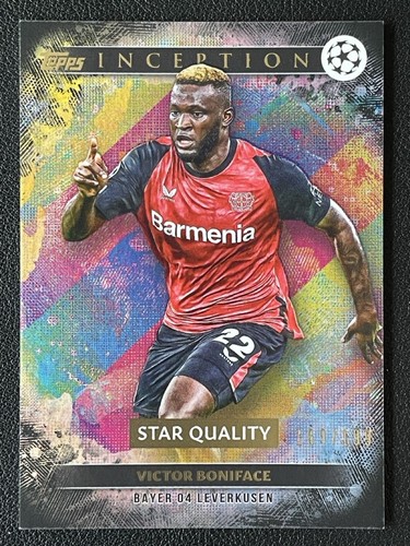 Victor Boniface 2024 Topps Inception UCC Black Foil /199