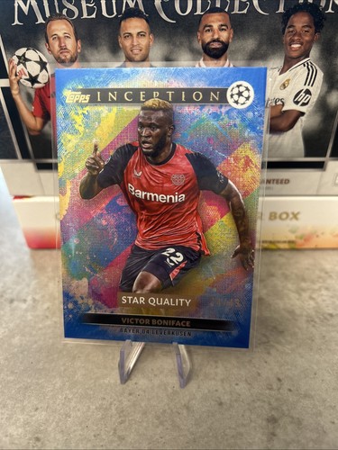 Victor Boniface 2024 Topps Inception UCC Blue Foil /49