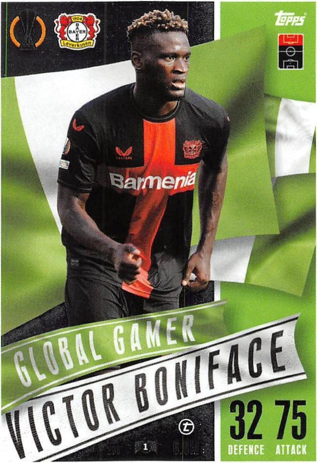Victor Boniface 2023 Topps Match Attax UEFA Club Competitions Extra