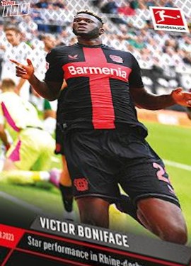 Victor Boniface 2023 Topps Now Bundesliga English