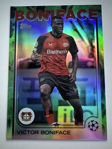 Victor Boniface 2024 Topps UCC Flagship Green Inferno /99