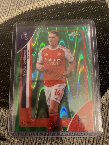 Victor Gyokeres 2026 Topps Chrome Green Wave /99