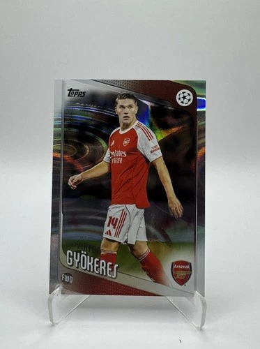 Victor Gyokeres 2026 Topps UEFA Flagship Raindrops Foil