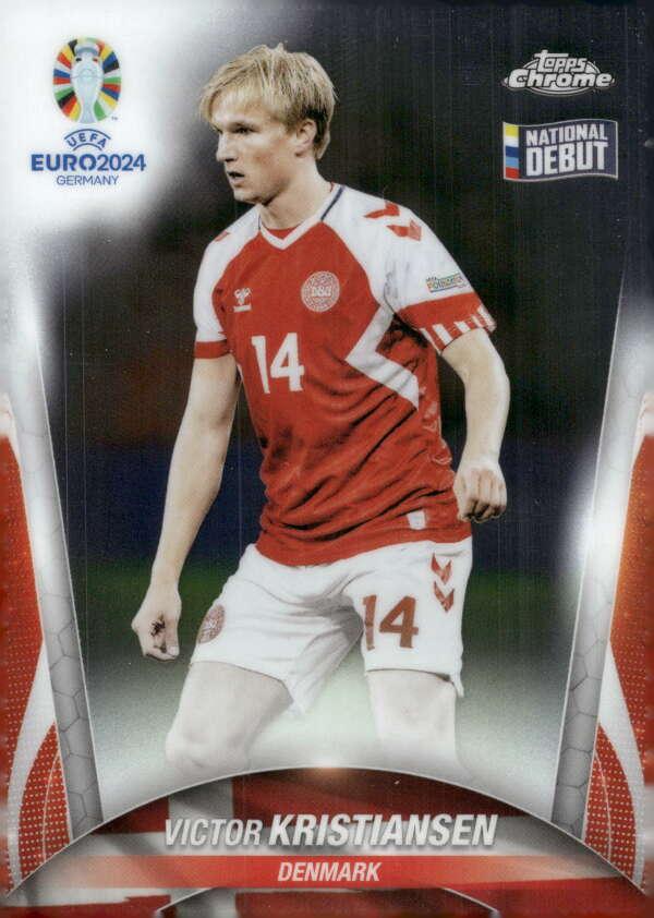 Victor Kristiansen 2024 Topps Chrome UEFA EURO