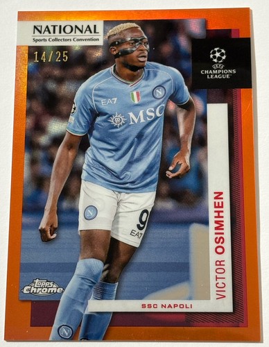 Victor Osimhen 2024 Topps Chrome Arancione /25