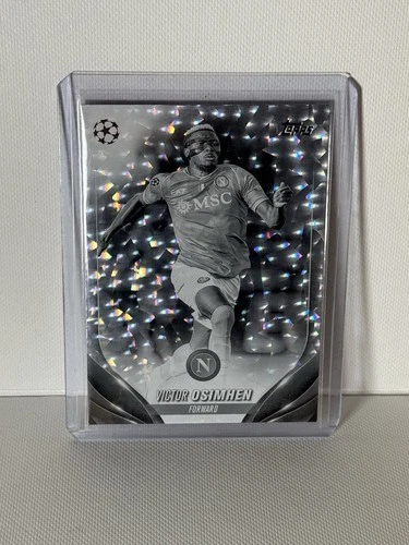 Victor Osimhen 2024 Topps Chrome UEFA Champions League Speckle Refractor /150