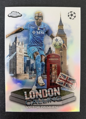 Victor Osimhen 2023 Topps Chrome UEFA Club Competitions