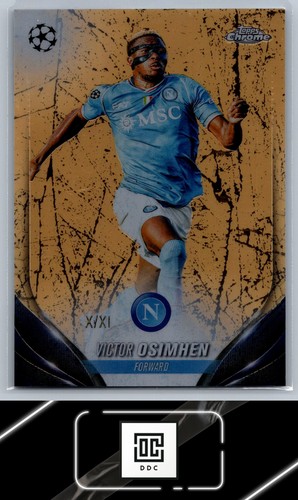 Victor Osimhen 2023 Topps Chrome UEFA Club Competitions XI Refractor /11