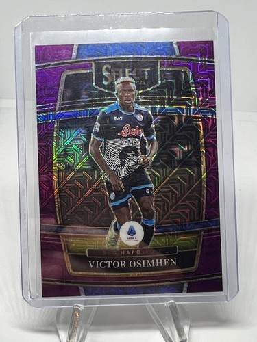 Victor Osimhen 2021 Panini Chronicles Purple Mojo
