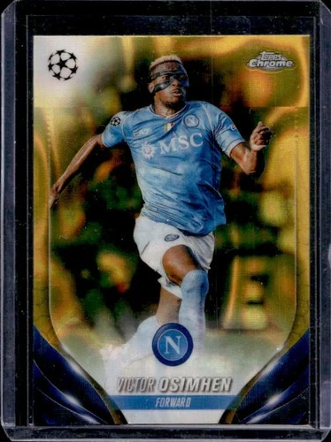 Victor Osimhen 2023 Topps Cromo UEFA Oro Lava Refractor