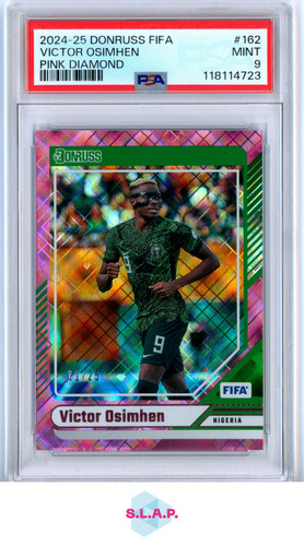 Victor Osimhen 2024 Panini Donruss FIFA Pink Diamond /25