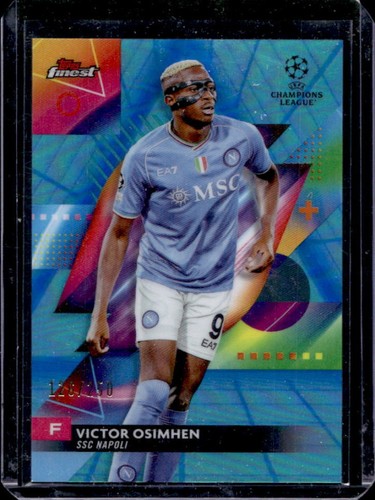Victor Osimhen 2023 Topps Finest Blue Aqua Vapor Wave /250