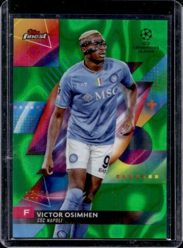 Victor Osimhen 2023 Topps Finest Green Lava Refractor /99
